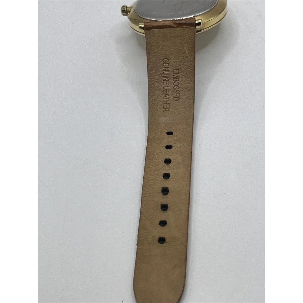 Michael Kors Jaryn Women's Watch Brown Tan Leather Gold Tone MK2496- New Battery